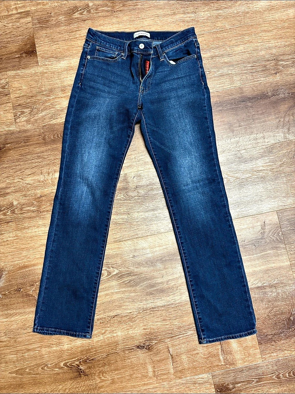 Lucky Brand Jeans Mid Rise Straight Leg Jeans in Blue Like New